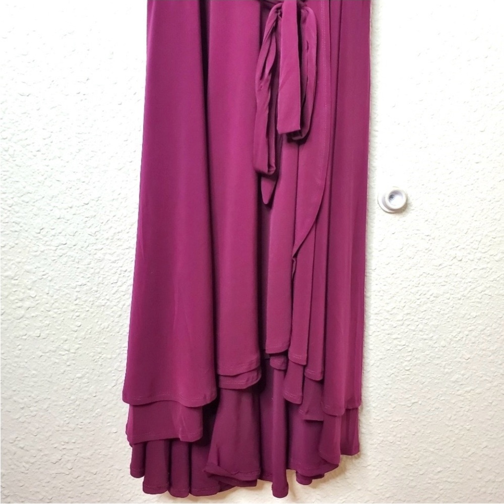 Torrid Berry Jersey Knit Faux Wrap Dress NWOT - Picture 6 of 8